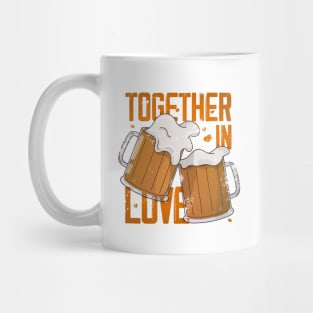 Two beers and text about love Mug